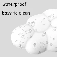 1pc Cloud Shaped Keyboard Wrist Rest, Memory Foam Hand Support, Soft & Comfortable, Anti-Slip Silicone Bottom, For Typing And Gaming Wrist Cushion - White - View 7