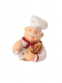 1个可爱卡通厨师插头收纳架，电源线整理挂钩，无需钻孔即可安装，强力粘钩，适用于卧室、浴室、厨房、客厅，可作墙面装饰、家居装饰、圣诞礼物、家居礼品、房间装饰 - 白色 - 查看 15