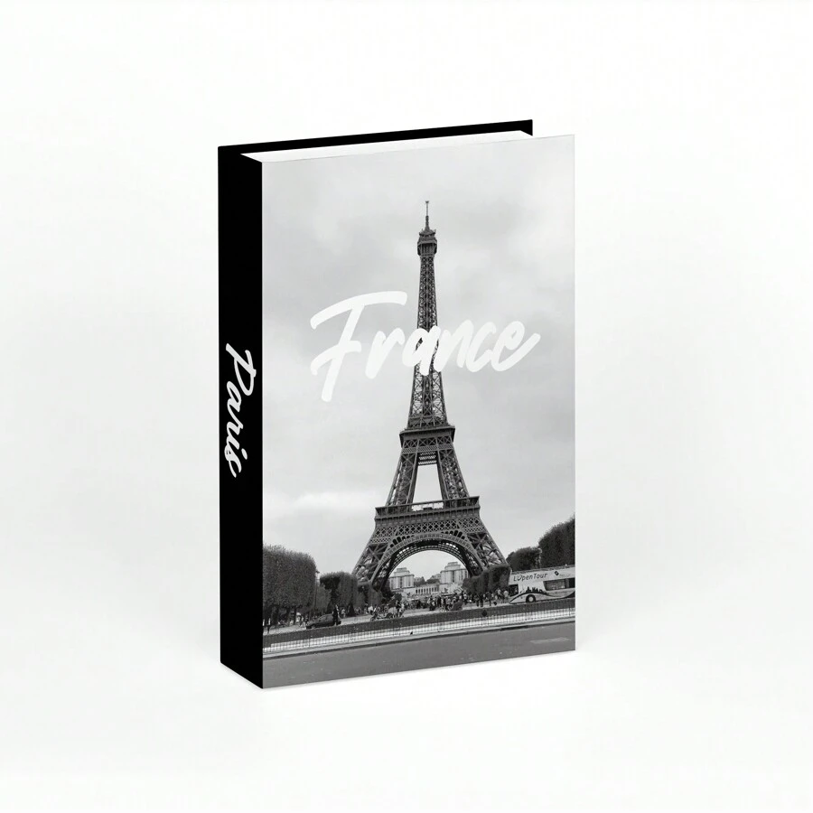 Modelo de libro decorativo de Paris en blanco y negro - BH-2A58 - Ver 1