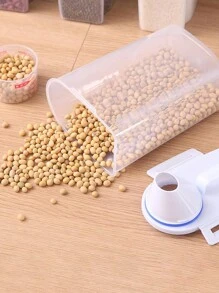 1 hộp đựng gạo kín di động có cốc đong, hộp đựng ngũ cốc, đồ ăn nhẹ, màu sắc ngẫu nhiên - Nhiều màu - Xem 6