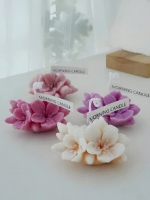 Molde de silicona en forma de flor de durazno 3D para elaborar velas de aromaterapia, molde de silicona para elaborar jabón, suministros de decoración para elaborar velas y jabones DIY.