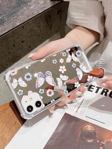 1 Ốp điện thoại tráng gương acrylic có họa tiết bướm và hoa Tương thích với iPhone - Nhiều màu - Xem 4