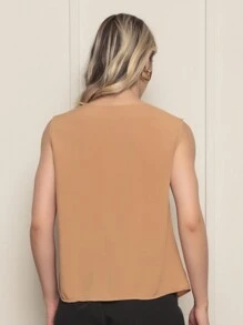 Women Blouses - Apricot - View 2