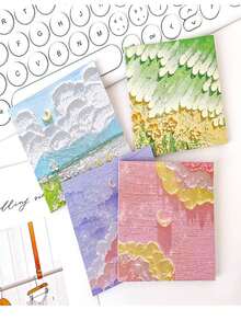 1 Giấy Ghi Chú Tranh Sơn Dầu Phong Cảnh Màu Ngẫu Nhiên, Với Giấy Dính Hai Mặt Để Trang Trí, Tuyệt Vời Để Ghi Nhớ Hàng Ngày, Thích Hợp Cho Cả Văn Phòng Và Sử Dụng Tại Nhà, Với Dải Ngang Để Dễ Dàng Tổ Chức Và Nhắc Nhở - nhiều màu - Xem 6