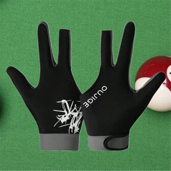1 Pc Free Size Available For Both Left And Right Hand Men Women Billiard Glove, High Elastic Breathable Anti-Slip Three Fingers Snooker Pool Glove Accessories,Adult Party Games Suitable For Halloween/Christmas/Thanksgiving