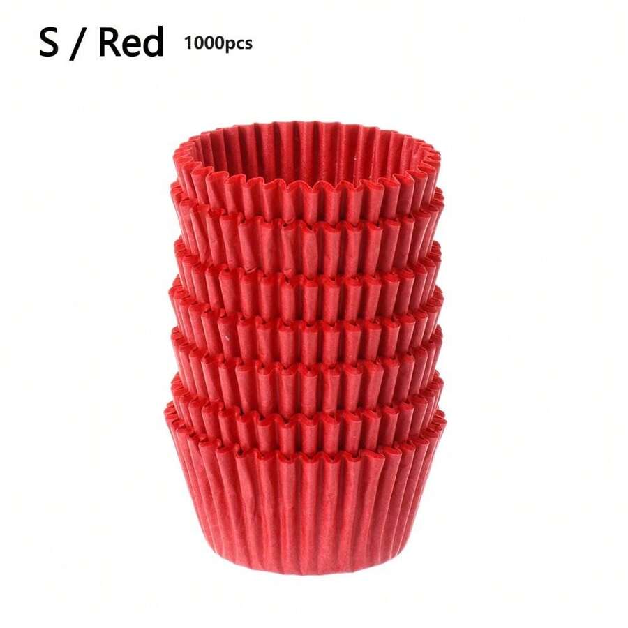 500/1000PCS Mini Colorful Chocolate Paper Cake Cupcake Liner Baking