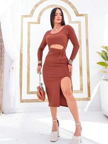 Women Dresses - Rỉ Nâu - Xem 2