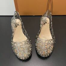 Women Hollow Out Ballet Flats, Fashion Outdoor PVC Flats