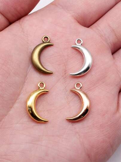 月形チャーム 18x10mm 15個入り  ブレスレット、ネックレス、キーチェーン、ピアスなどDIYアクセサリー用