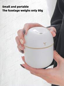1 pièce, 220 ml Mini humidificateur à ultrasons alimenté par une ligne de données USB, diffuseur d'huile essentielle parfumé, humidificateur de voiture de bureau domestique, avec rafraîchissement lumineux LED