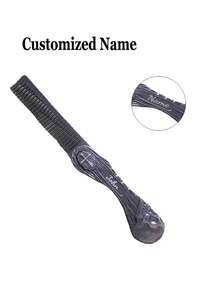 1pc Cusorm Name Professional Salon Beard Comb Zinc Alloy Mustache Comb Men Folding Beard Trimming Tool Skull Style Hair Comb Portable Comb