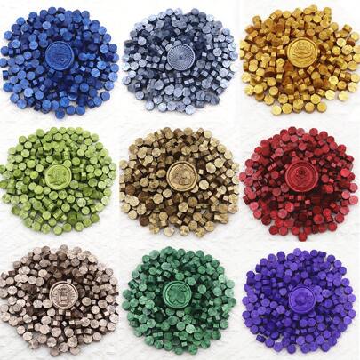 200pcs/Bag Octagon Sealing Wax Beads For Seal Stamp, Handmake Embellishment Of Card Envelope, Fire Lacquer Sealing Wax, For DIY Craft, Gift Wrapping, Envelope Sealing, Party Invitation, Scrapbooking Back To School