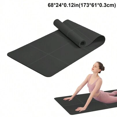 1pc 173*61*0.3cm EVA Yoga Mat For Beginners Fitness Mat, Dance & Yoga Mat