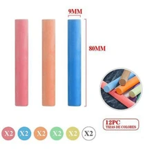 Set de 12 Piezas de Tiza Blanca y de Colores - Ideal para Pizarras y Manualidades | Versatilidad y Creatividad en Cada Trazo  ¡Transforma tu experiencia de escritura y arte con el Set de 12 Piezas de Tiza Blanca y de Colores! Este conjunto versátil incluye tizas en una variedad de colores vibrantes y blanco, perfectas para usar en pizarras, manualidades y proyectos creativos.No pierdas la oportunidad de mejorar tus herramientas de escritura y arte con el Set de 12 Piezas de Tiza Blanca y de Colores. ¡Compra ahora y añade un toque vibrante y funcional a tu espacio creativo! - Multicolor - Ver 2