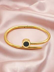 1 stuk Romeinse cijfers armband voor dames roestvrijstalen armbanden set mode-sieraden accessoire