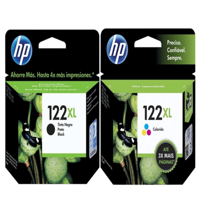 CARTUCHO 122XL KIT com 1PRETO + 1COLOR 1000 - J110a / 2000 - J210a / J510a /3050 J610
