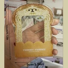 Cute Little Bread Acrylic Card Holder Photo Display Stand For Kpop Idol Photo Cards, Desk Decor And Storage - Multicolor - View 10
