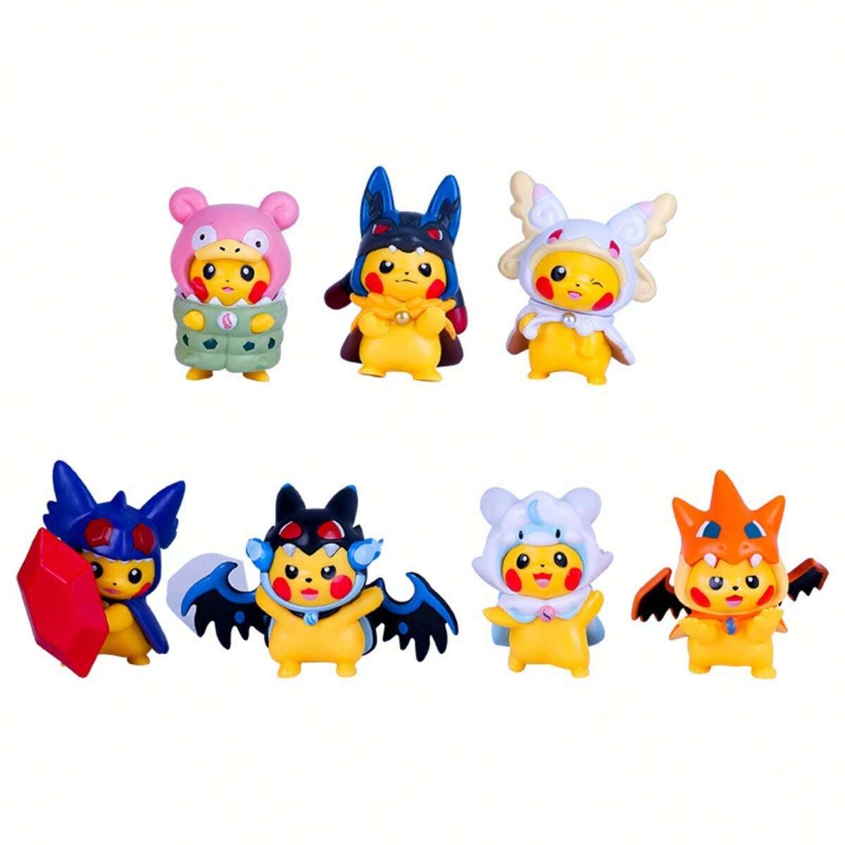 Serie Pocket Monster con 7 estilos de transformación, figura de acción