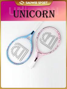 SALYWEE單只網球拍，贈送袋子及握把，碳纖維材質19&21吋網球拍，最佳親友運動場所室內外訓練禮物 - 粉色 - 查看 4