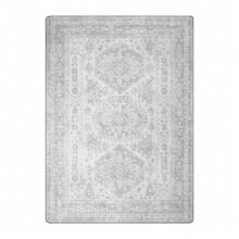 TOETOL Area Rugs Entryway Rug Machine Washable Rugs Distressed Medallion Vintage Grey Print Throw Rug For Bedroom Bathroom Kitchen Aesthetic, Non Slip Carpet With Gripper - 4x6 - 查看 5