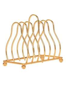 1入組廚房鐵製小碟架，家居金色/銀色碟子收納架和瀝水架，三角形收納架 - 黃色 - 查看 8