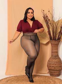 Plus Size Pants - Màu be - Xem 2