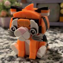 Model de animale drăguț din desene animate Mini blocuri de construcție Jucărie de asamblare, cadou creativ și decorare birou Decorarea camerei Cadouri de iarnă Blocuri de culoare Blocuri de culoare, Jucării pentru copii, Mini blocuri, Jucării pentru băieți, Blocuri de construcție pentru vaci, Blocuri de construcție Copii, Cadouri pentru copii