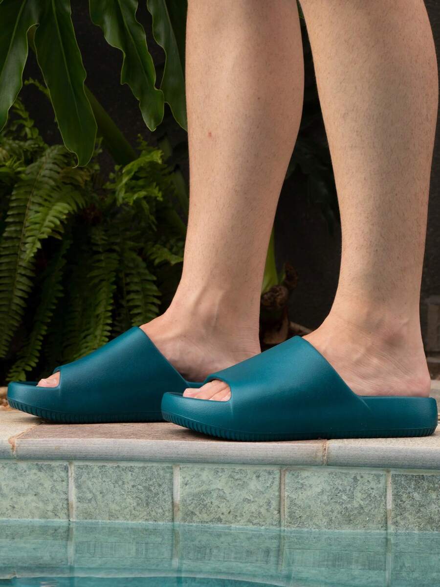 Chinelo Masculino  Nuvem slide original Macios Antiderrapantes - Verde Escuro - Visão 1