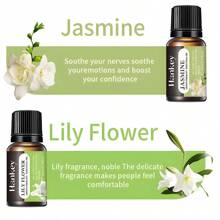 8 pcs Aceites Esenciales de Aromaterapia,100% Natural de Aceite Esencial Conjunto, Apta para Difusores y Humidificadores, para hacer Velas Aromaticas y Jabón, con Caja de Regalo Exquisita - Más - Ver 2