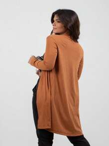 Women Cardigans - 駝色 - 查看 2