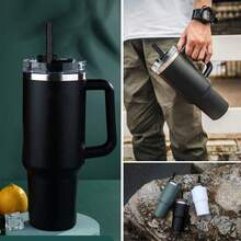 替换吸管、适用于 40 盎司和 30 盎司玻璃杯的彩色替换吸管、12 英寸长可重复使用塑料闪光吸管（适用于杯子配件）、半加仑水壶、吸管清洁器以及清洁刷、感恩节、圣诞节和万圣节派对用品 - 銀色 - 查看 6