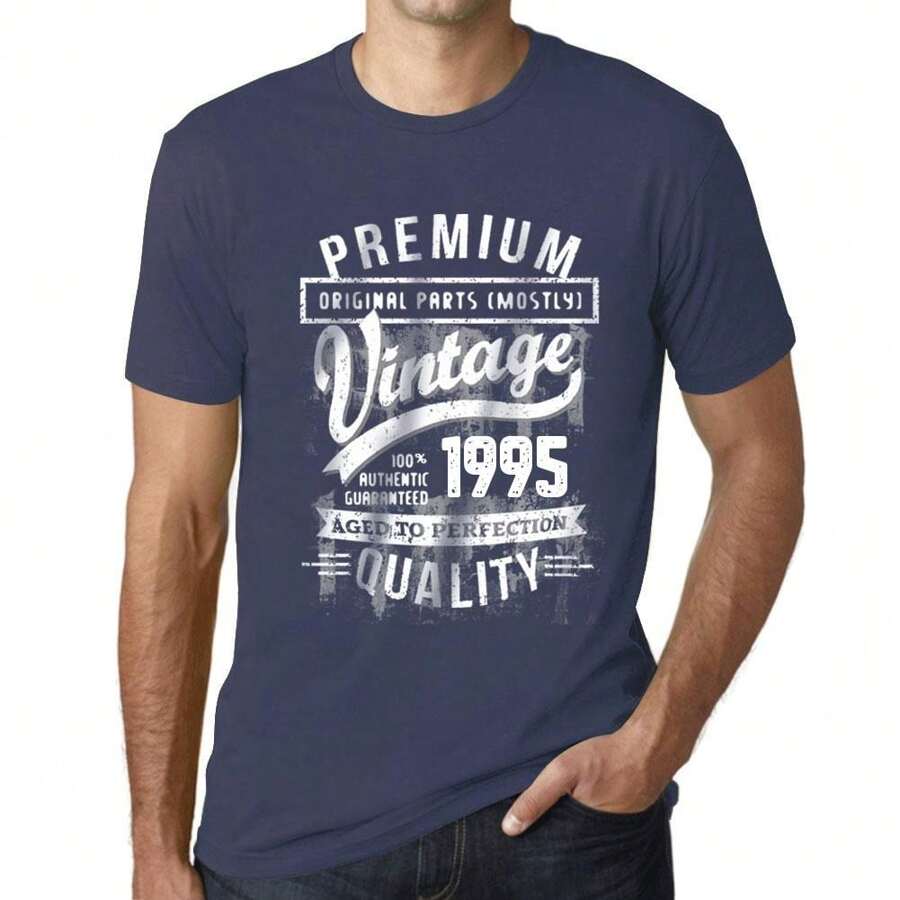 T-shirt da uomo – Parti originali (per lo più) invecchiate alla perfezione 1995 – 29 anni T-shirt grafica Idea regalo 29° compleanno Vintage Anno 1995 Nuovo