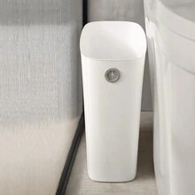 1個帶狹縫盖子的垃圾桶，適用於家庭、廚房、客廳、臥室、辦公室、洗手間，節省空間的設計 - 彩色 - 查看 5
