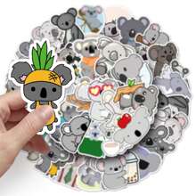 50 piezas de pegatina de graffiti de animal de dibujos animados de koala para la decoración del equipaje - Multicolor - Ver 6