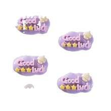 30入組有光澤的卡通英文字母卡 DIY 贴紙，可用於手機殼、文具、裝飾品、樹脂配件 - 彩色 - 查看 2