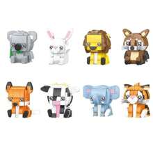 Model de animale drăguț din desene animate Mini blocuri de construcție Jucărie de asamblare, cadou creativ și decorare birou Decorarea camerei Cadouri de iarnă Blocuri de culoare Blocuri de culoare, Jucării pentru copii, Mini blocuri, Jucării pentru băieți, Blocuri de construcție pentru vaci, Blocuri de construcție Copii, Cadouri pentru copii