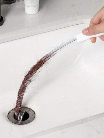 1/2pcs 60cm Upgraded Sink Plunger Drain Hair Remover, Bathroom Sink Cleaner Pipe Cleaning Tool