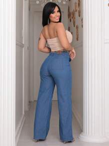 Taiga Jeans Women Jeans - 淺色水洗藍 - 查看 5