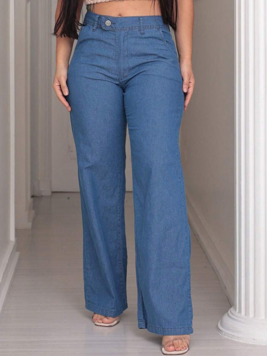Taiga Jeans Women Jeans - 淺色水洗藍 - 查看 1