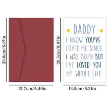 1pc Birthday Card For Daddy, Make Dad Laugh With This Hilarious Father's Day Card, New Dad Cute Birthday Cards, Birthday Gift, Unusual Items - Multicolor - View 2