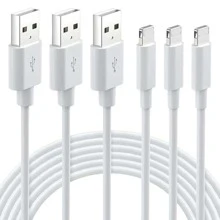 IPhone Fast Charging Cable 3-Pack 3FT Lightning To USB Cable IPhone Charger Cord Compatible With IPhone 14 13 12 11 Pro Max XR XS X 8 7 6 Plus SE IPad And More 3FT