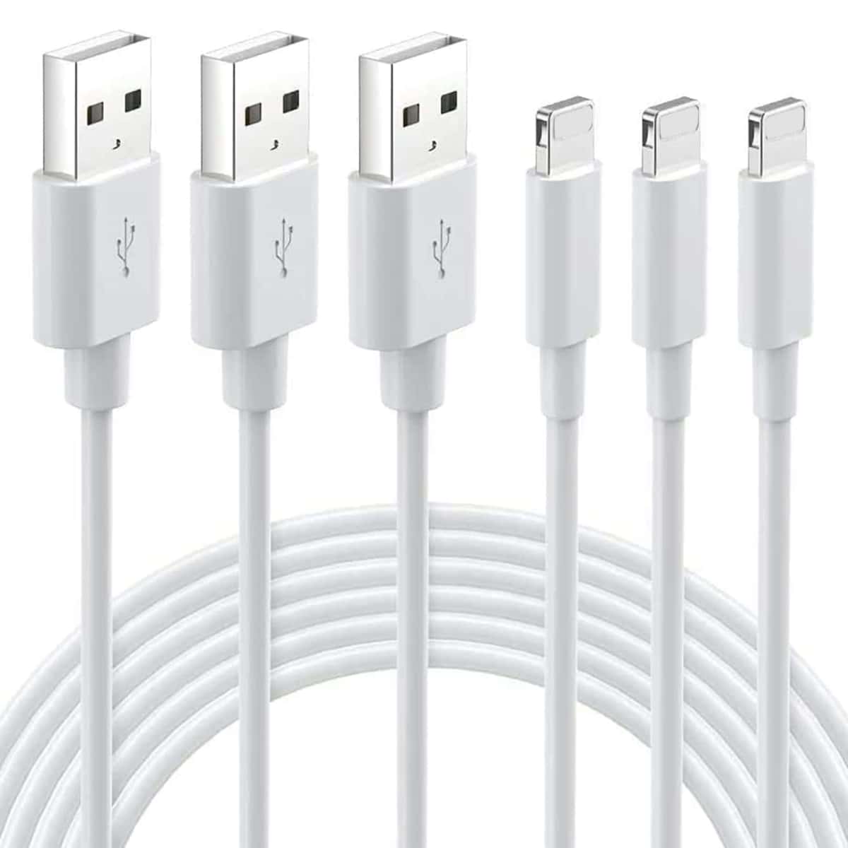 IPhone Fast Charging Cable 3-Pack 3FT Lightning To USB Cable IPhone Charger Cord Compatible With IPhone 14 13 12 11 Pro Max XR XS X 8 7 6 Plus SE IPad And More 3FT
