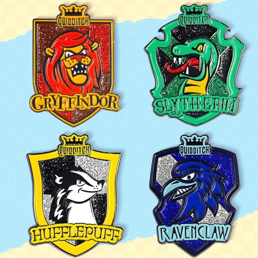 Warner Bros. 1 pieza de insignia de metal de la casa Hogwarts con ...