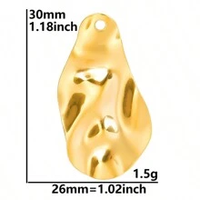 5 szt. Stal nierdzewna 304 przesadny kształt geometryczny zawieszki Charms do samodzielnego tworzenia biżuterii, pasujące do naszyjnika, bransoletki, kolczyków