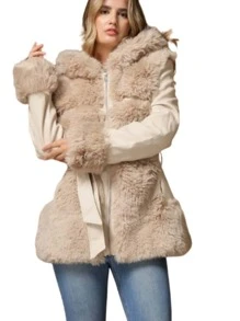 Women Jackets - Beige - View 1