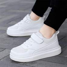 新款春季Tween男孩輕柔底跑步鞋，兒童休閒運動鞋 - 白色 - 查看 5