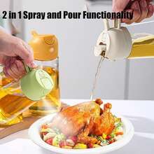 Bình xịt dầu và bình xịt dầu 2 trong 1, Bình xịt dầu để nấu ăn, Bình xịt dầu ăn, Bình xịt dầu cho nhà bếp, Bình xịt dầu ô liu thủy tinh 2 trong 1, Bình xịt dầu 16,5oz cho nhà bếp - Bình dầu ô liu 470ml - Bình xịt dầu để nấu ăn, Nhà bếp nhà hàng, Salad, Đồ gia dụng nướng Phụ kiện Tiện ích Công cụ Đồ dùng Giáng sinh Giáng sinh - màu đen - Xem 11