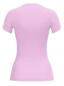 Damen Fitnessbekleidung Yoga Top schnelltrocknend Laufsport Fitness Anzug dehnbar und eng anliegend für Morgentraining Basis T-Shirt