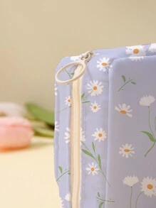 1 Pequeno absorvente menstrual com padrão de flor, bolsa para armazenamento de toalhas, bolsa para moedas, bolsa para armazenamento de absorventes higiênicos