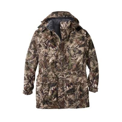 Boulder Creek By KingSize Men's Big  Tall Fleece-Lined Parka With Detachable Hood And 6 Pockets